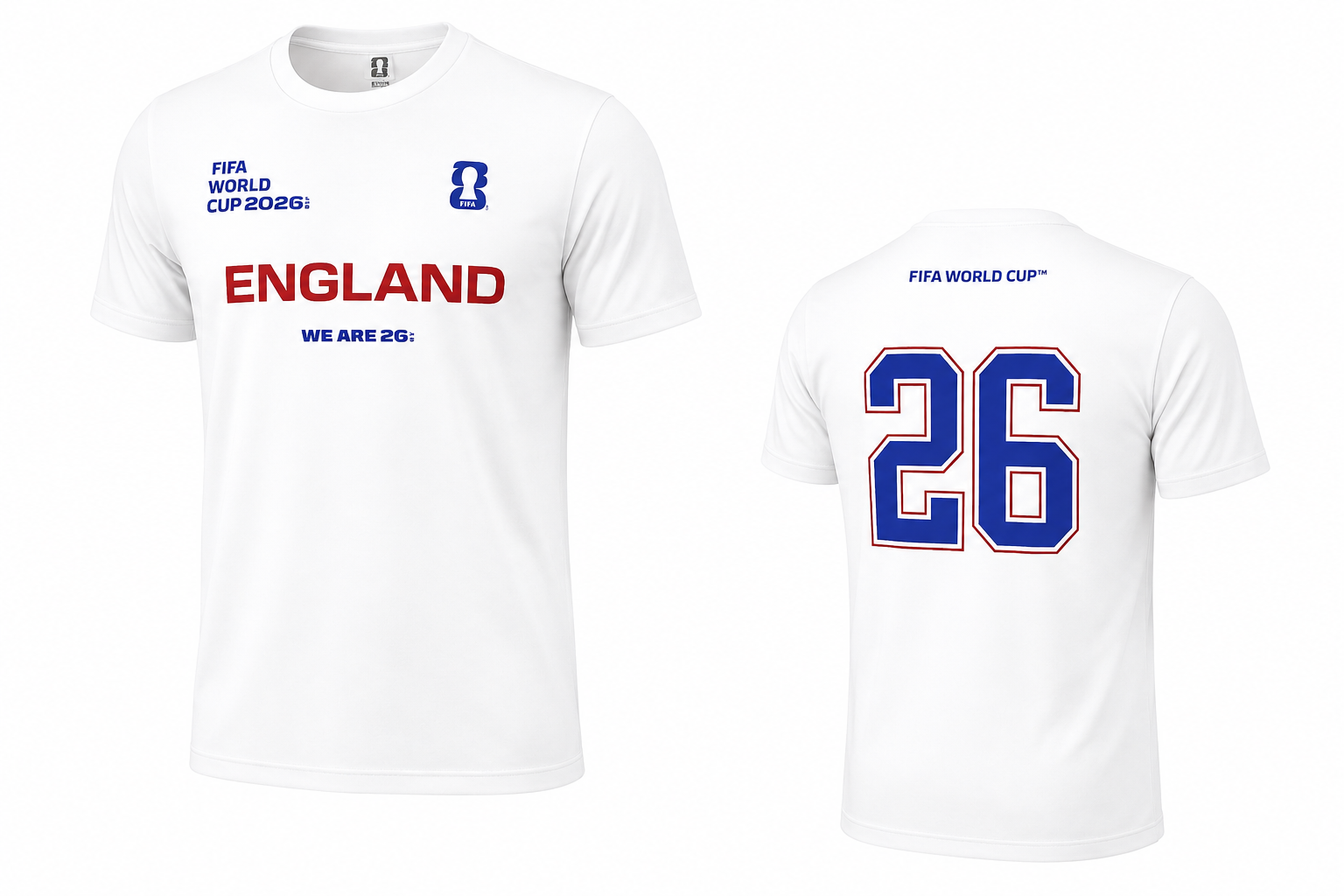 England White Fan Tee